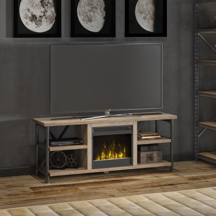 Three Posts™ Millen TV Stand for TVs up to 60" with Fireplace Included